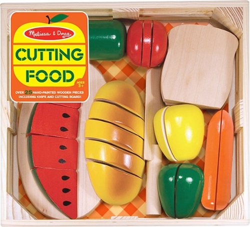  Melissa &amp; Doug - Cutting Food Play Set - Tan