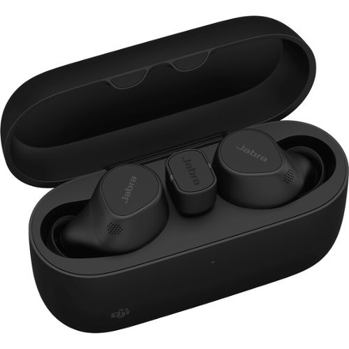 Jabra - Evolve2 Earset - Stereo - USB Type C - True Wireless - Bluetooth - 65.6 ft - 20 Hz to 20 kHz - Earbud - Binaural - Black-Front_Standard 