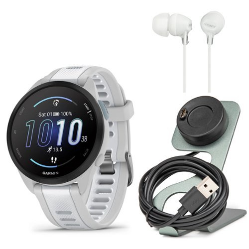 Garmin Forerunner 165 GPS Running Smartwatch (Mist Gray