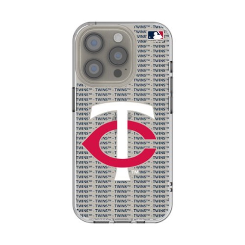 Keyscaper - MLB - Minnesota Twins - Text Backdrop Clear iPhone Case - 13 mini - Multicolor-Front_Standard 