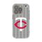 Keyscaper - MLB - Minnesota Twins - Text Backdrop Clear iPhone Case - 16e - Multicolor-Front_Standard