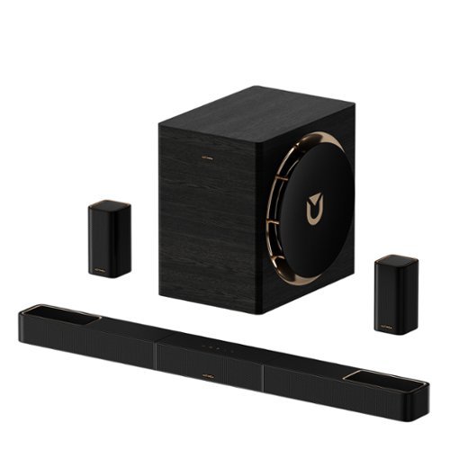 Ultimea - Skywave X70 7.1.4ch Dolby Atmos Wireless Surround Sound System with 10" Subwoofer and 2 Surround Speakers, 980W - Black-Front_Standard 