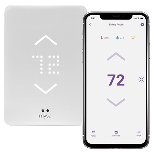 Mysa Smart Programmable Wi-Fi Thermostat - White WORLDWIDE DELIVERY