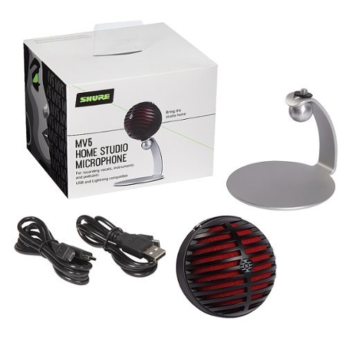 Shure MV5 USB Condenser Microphone WORLDWIDE DELIVERY