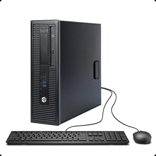 HP - Refurbished Excellent - ProDesk 600 G1 SFF Desktop Computer, Intel i5-4570 up to 3.60 GHz, 8GB RAM, 500GB HDD, DVD, USB 3.0, Windows 11 Pro - Black-Front_Standard 