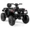 Gymax - 24V 2-Seater 4-Wheeler Quad Electric Vehicle w/ 4 Motors Soft Start LED Lights - Black-Front_Standard