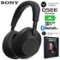 Sony - WH-1000XM6 Best Noise Canceling Headphones, Black w/ Deco Master Guide Bundle-Front_Standard