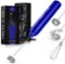 Zulay Kitchen - 3-in-1 Froth N Go Milk Frother Rechargeable - Comes with 3 Whisk Attachments - Royal Blue-Front_Standard