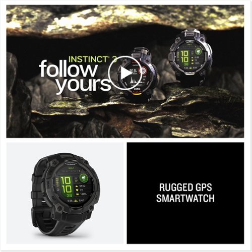 Garmin Instinct  3 GPS Smartwatch 45 mm AMOLED - Black with Black Band HOW TO BUY