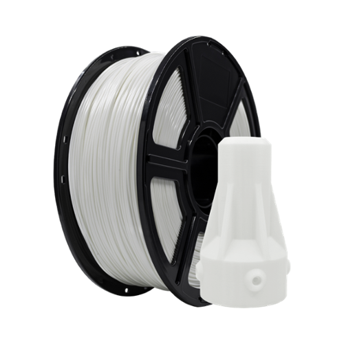Flashforge - ABS Filament 1.75mm, High Impact & Heat Resistant (HDT 88°C), Strong & Durable for 1.75mm 3D Printers - White-Front_Standard 
