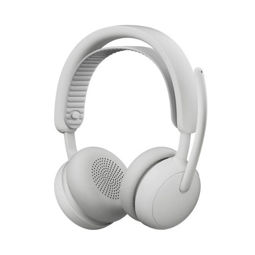 Logitech - Zone Wireless 2 ES Active Noise Cancelling Closed-Back On-Ear Stereo Headset, Off - White-Front_Standard 