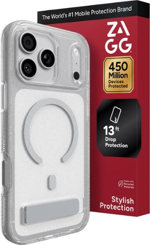 ZAGG - Milan Snap MagSafe-Compatible Case with Kickstand for Apple iPhone 18 Pro Max / iPhone 17 Pro Max - Glitter