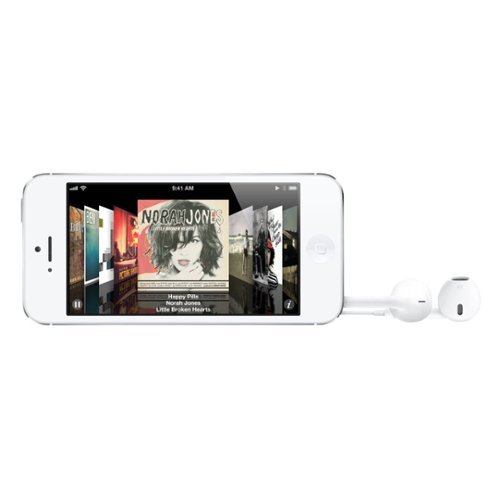  Apple - Refurbished Good - iPhone 5 4G LTE with 32GB Memory Cell Phone (Unlocked) - White &amp; Silver