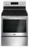 Maytag - 5.3 Cu. Ft. Self-Cleaning Freestanding Fingerprint Resistant Electric Range - Stainless Steel-Front_Standard