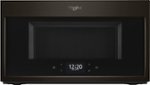 Whirlpool - 1.9 Cu. Ft. Convection Over-the-Range Microwave - Black stainless steel - Front_Standard