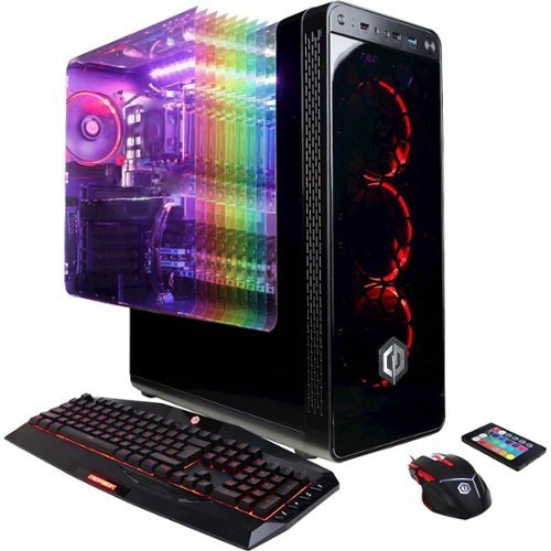  CyberPowerPC - Gamer Xtreme VR Desktop - Intel Core i5-7400 - 8GB Memory - AMD Radeon RX 570 - 1TB Hard Drive