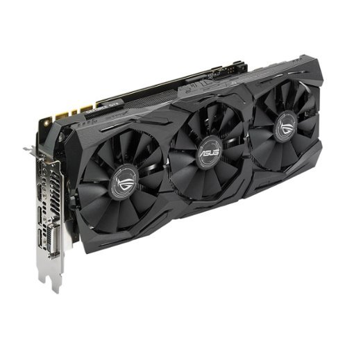 ASUS - NVIDIA GeForce GTX 1080 Ti 11GB GDDR5X PCI Express 3.0 Graphics Card - Black-Front_Standard 
