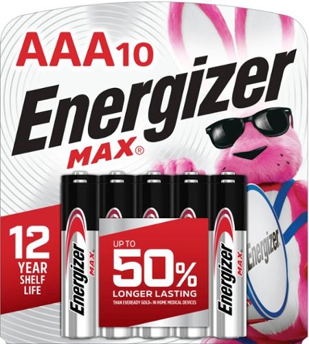 Energizer - MAX AAA Batteries (10 Pack), Triple A Alkaline Batteries