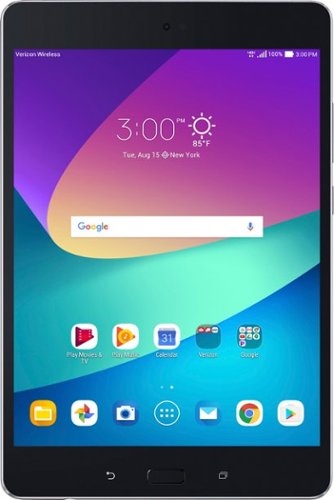 ASUS - ZenPad Z8s - 7.9" - Tablet - 16GB - Wi-Fi + 4G LTE Verizon Wireless - Black-Front_Standard 