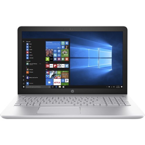 15.6" Touch-Screen Laptop - Intel Core i5 - 8GB Memory - 1TB Hard Drive - HP sand blast in mineral silver and natural silver-Front_Standard 