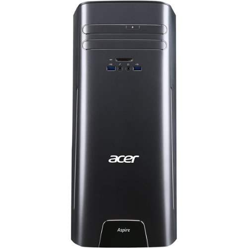  Acer - Refurbished Aspire Desktop - Intel Core i7 - 8GB Memory - AMD Radeon RX 480 - 1TB Hard Drive - Black