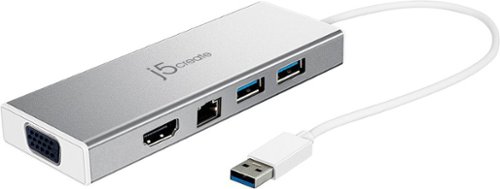 j5create - USB 3.0 Mini Dock - Silver