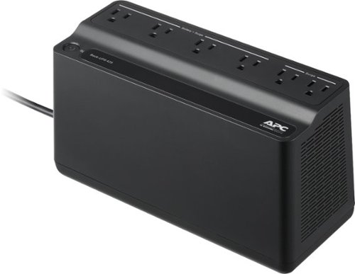 APC - Back-UPS 425VA 6-Outlet Battery Back-Up and Surge Protector - Black