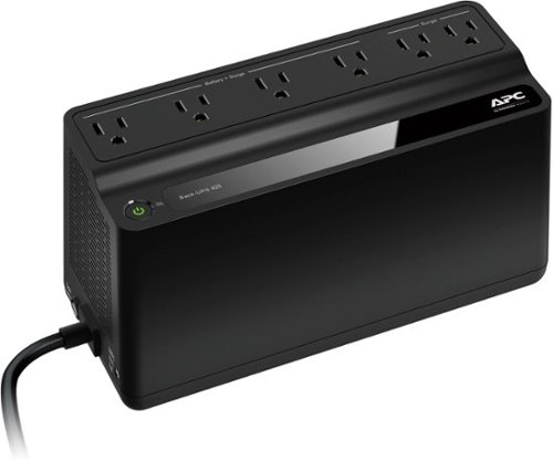 APC Back-UPS 425VA, 120V, 6 NEMA outlets (2 surge) - Black WORLDWIDE DELIVERY