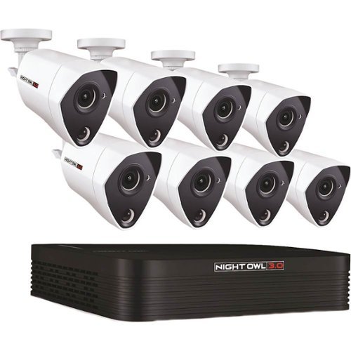 Night Owl - 8-Channel 8-Cameras Indoor/Outdoor Wired 3MP 1TB DVR Security System-Front_Standard 