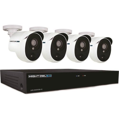 Night Owl - 4-Channel 4-Cameras Indoor/Outdoor Wired 5MP 1TB DVR Security System-Front_Standard 