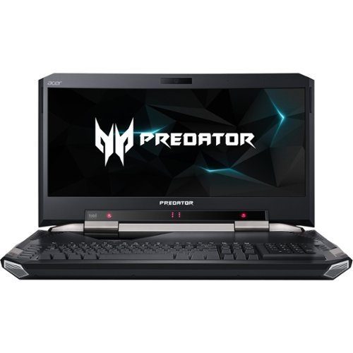  Acer - Predator 21&quot; Laptop - Intel Core i7 - 64GB Memory - 2 x NVIDIA GeForce GTX 1080 - 1TB Hard Drive + 1TB Solid State Drive - Teal blue