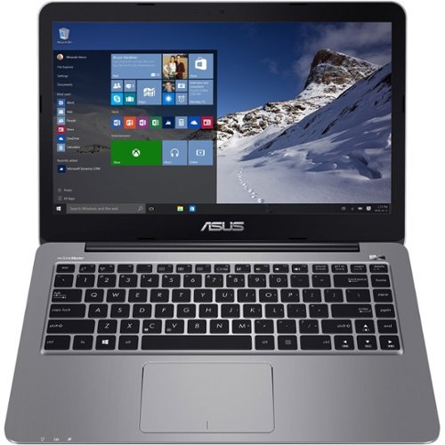 ASUS - 14" Laptop - Intel Pentium - 4GB Memory - 128GB eMMC Flash Memory - Glacier gray-Front_Standard 