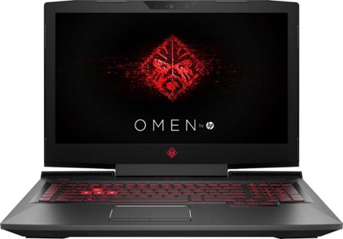  OMEN by HP 17.3&quot; Laptop - Intel Core i7 - 12GB Memory - AMD Radeon RX 580 - 1TB Hard Drive - HP sandblasted hairline brushing and carbon fiber