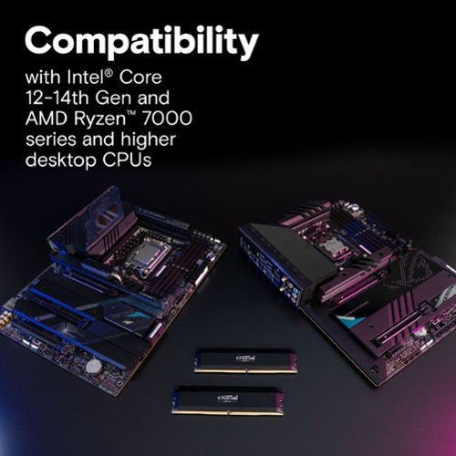Crucial Pro Overclocking 32GB (2x16GB) DDR5 6000MHz C36 UDIMM Desktop Memory - Black BUY IN EUROPE