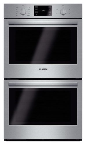 Bosch - 500 Series 30" Built-In Double Electric Convection Wall Oven - Stainless steel