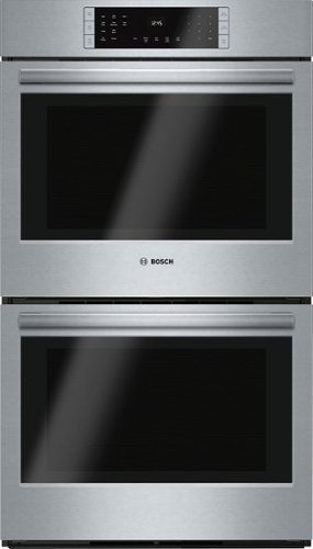 Bosch - 800 Series 30" Built-In Double Electric Convection Wall Oven - Stainless steel