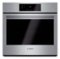 Bosch - 800 Series 30" Built-In Single Electric Convection Wall Oven - Stainless Steel-Front_Standard