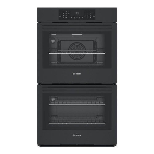 Bosch - 800 Series 30" Built-In Double Electric Convection Wall Oven - Black