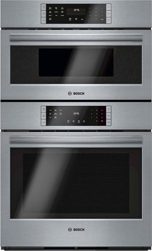  Bosch - 800 Series 30&quot; Single Electric Convection Wall Oven with Built-In Microwave - Stainless steel
