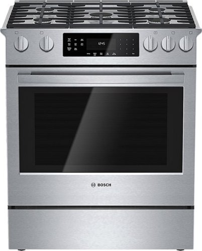  Bosch - 800 Series 4.6 Cu. Ft. Self-Cleaning Slide-In Dual Fuel Convection Range