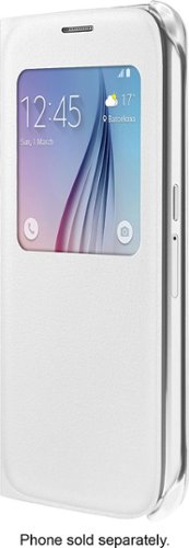  S-View Case for Samsung Galaxy S6 Cell Phones - White