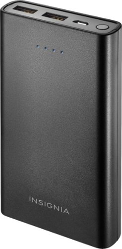  Insignia™ - 15,000 mAh Portable Charger for Most USB-Enabled Devices - Black