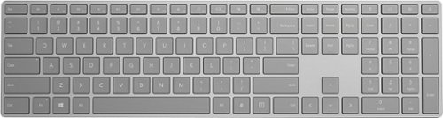  Microsoft - Modern Keyboard with Fingerprint ID Wireless - Gray