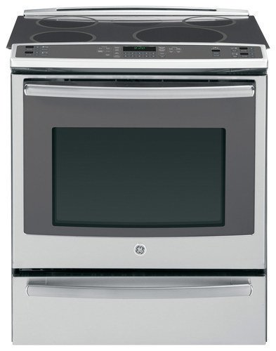  GE - Profile Series 5.3 Cu. Ft. Self-Cleaning Slide-In Electric Convection Induction Range