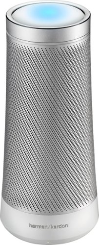 harman/kardon - Invoke Smart Bluetooth Speaker - Silver Pearl-Front_Standard 