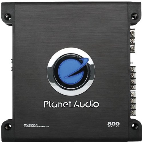 Planet Audio - ANARCHY 800W Class AB Bridgeable Multichannel Amplifier with Variable Low-Pass Crossover - Black
