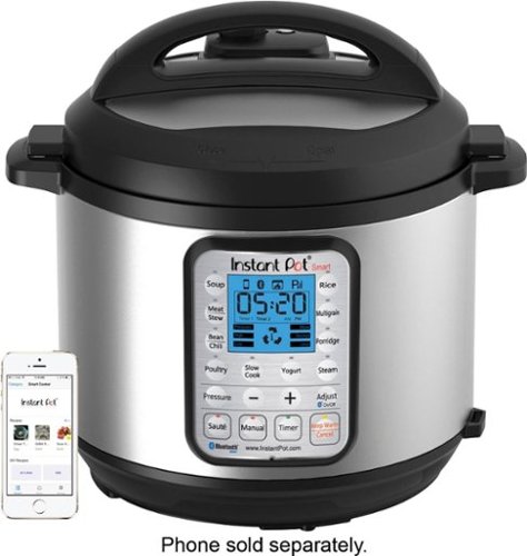  Instant Pot - 6-Quart Bluetooth Enabled Pressure Cooker - brushed stainless steel