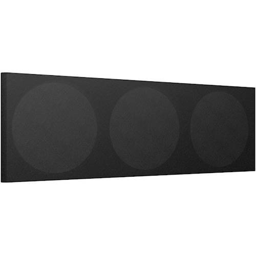 KEF - Cloth Grille for Q650c Center Channel Speaker - Black