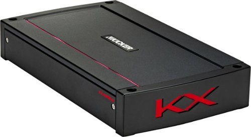  KICKER - KX Series Class D Bridgeable Multichannel Amplifier with Variable Crossovers - Black