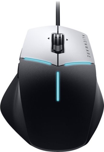  Alienware - AW558 Advanced Wired Optical Gaming Mouse with RGB Lighting - Black/silver